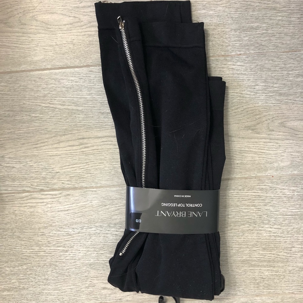 LANE BRYANT - ZIPPER LEGGINGS - Control Top